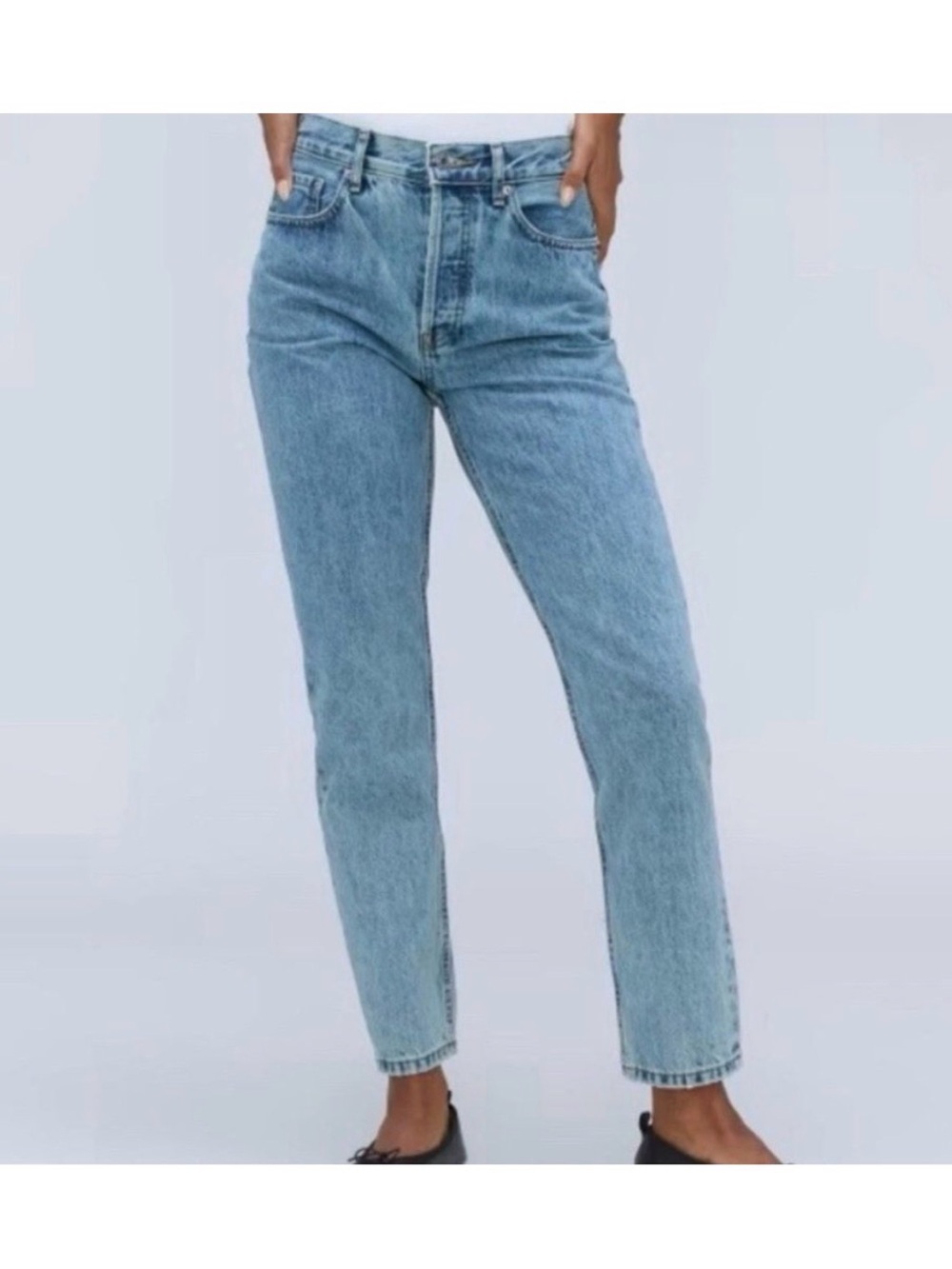 Everlane 90s Cheeky High-Rise Straight Ankle Jeans